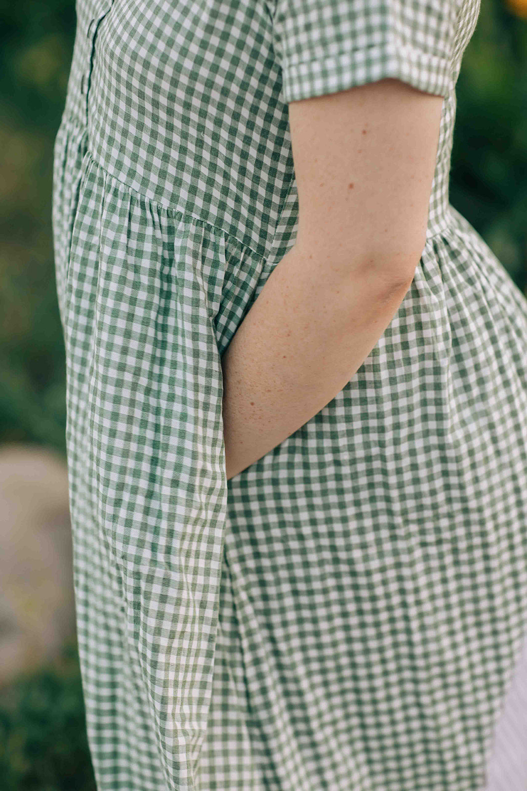 Willow Dress - Green Gingham